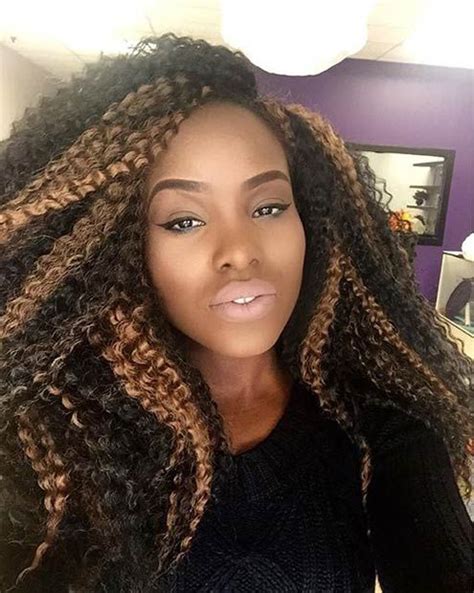 blonde and black crochet braids|honey blonde crochet braid hairstyles.